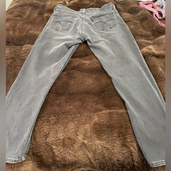 Levi’s 711 Skinny Stud Ankle Zip Stella Smoke Wash - Picture 9 of 10